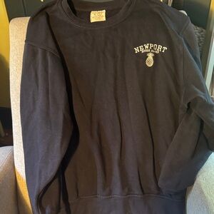 Newport Classic Black Crewneck Sweater